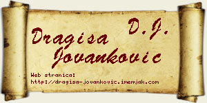 Dragiša Jovanković vizit kartica